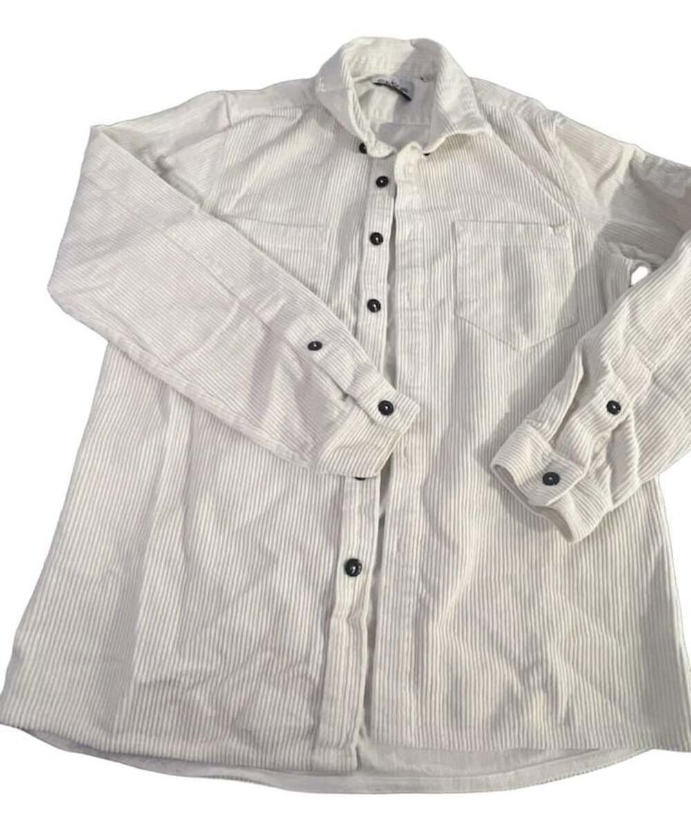 Stone Island Corduroy Overshirt White